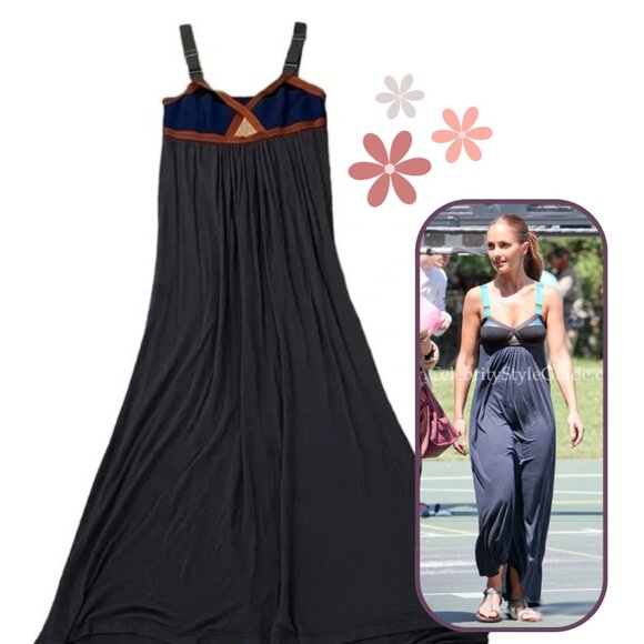 VPL ♡ Convexity Breaker Maxi Dress ♡ grey / blue / rust - Picture 15 of 15